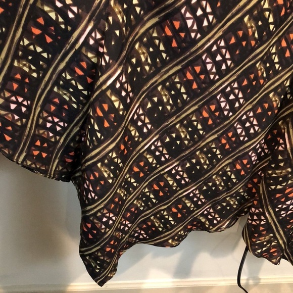 Anthropologie HD in Paris Estrella Geometric Silk Handkerchief Dress Size M/L - Picture 4 of 7